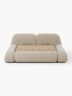 Letto imbottito con contenitore Wolke