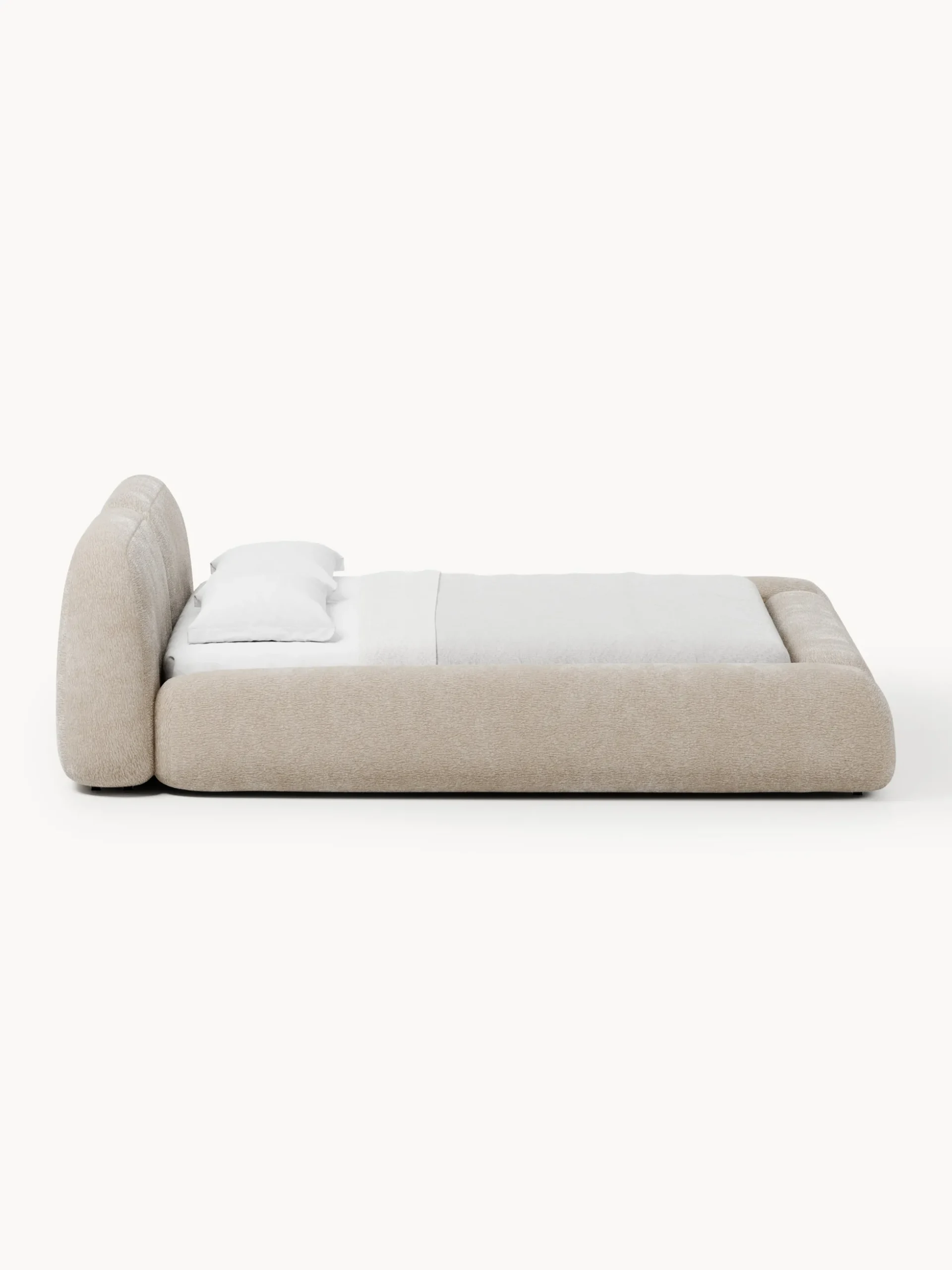 Letto imbottito con contenitore Wolke