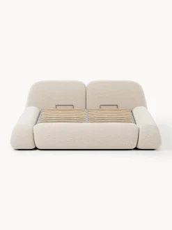 Letto imbottito con contenitore Wolke