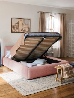 Letto imbottito con contenitore Melva