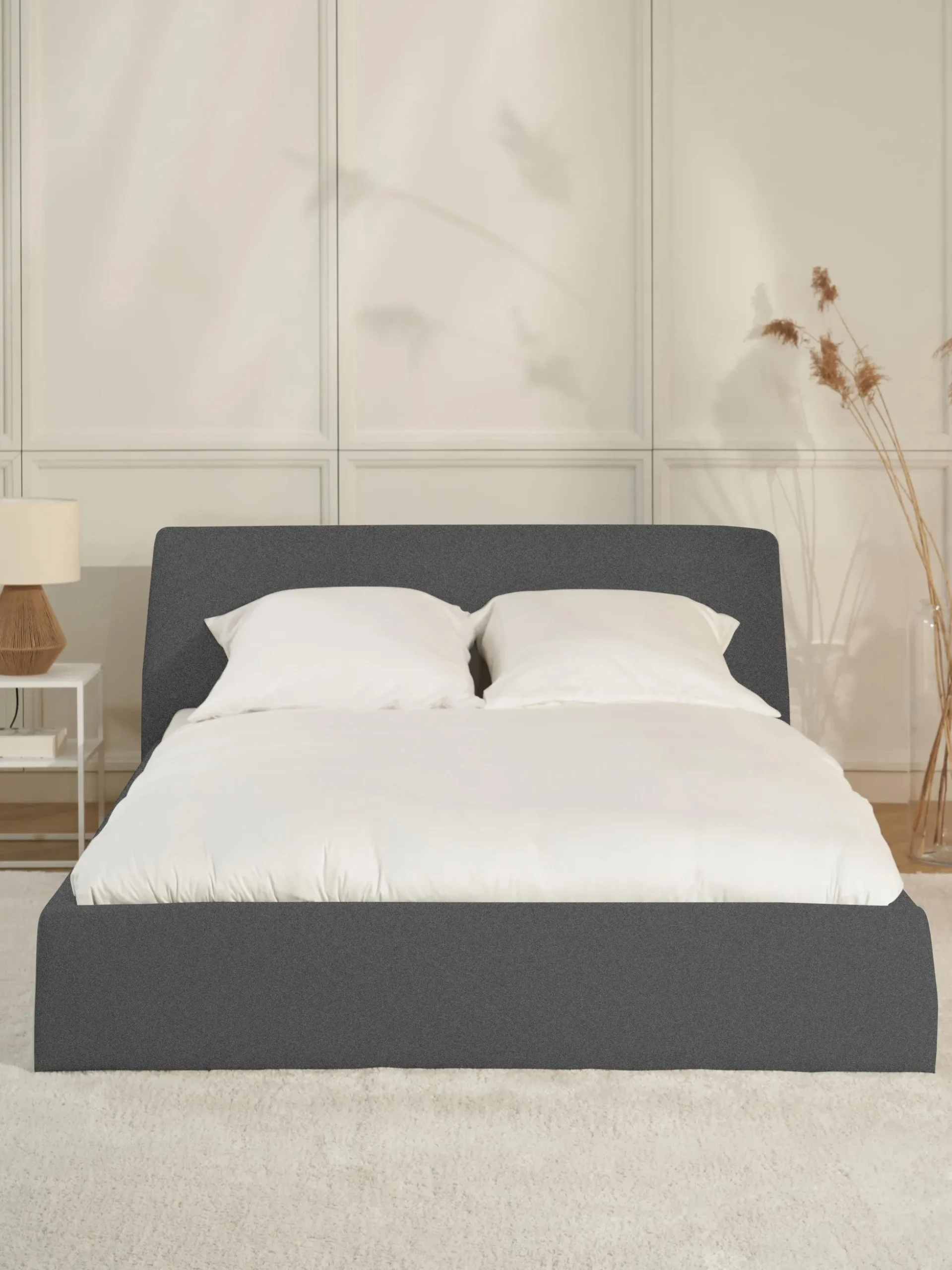 Letto imbottito con contenitore Cloud