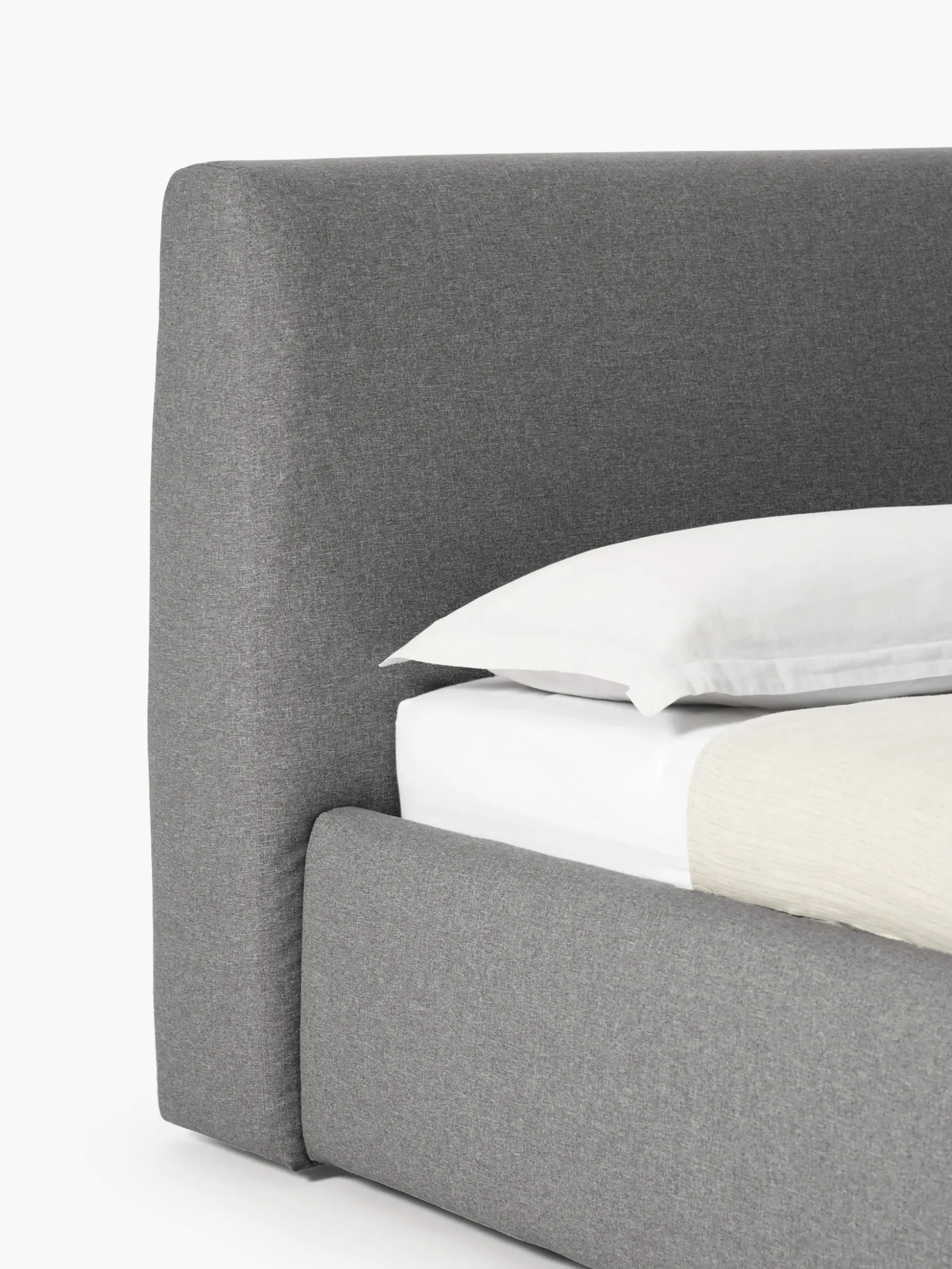 Letto imbottito con contenitore Cloud
