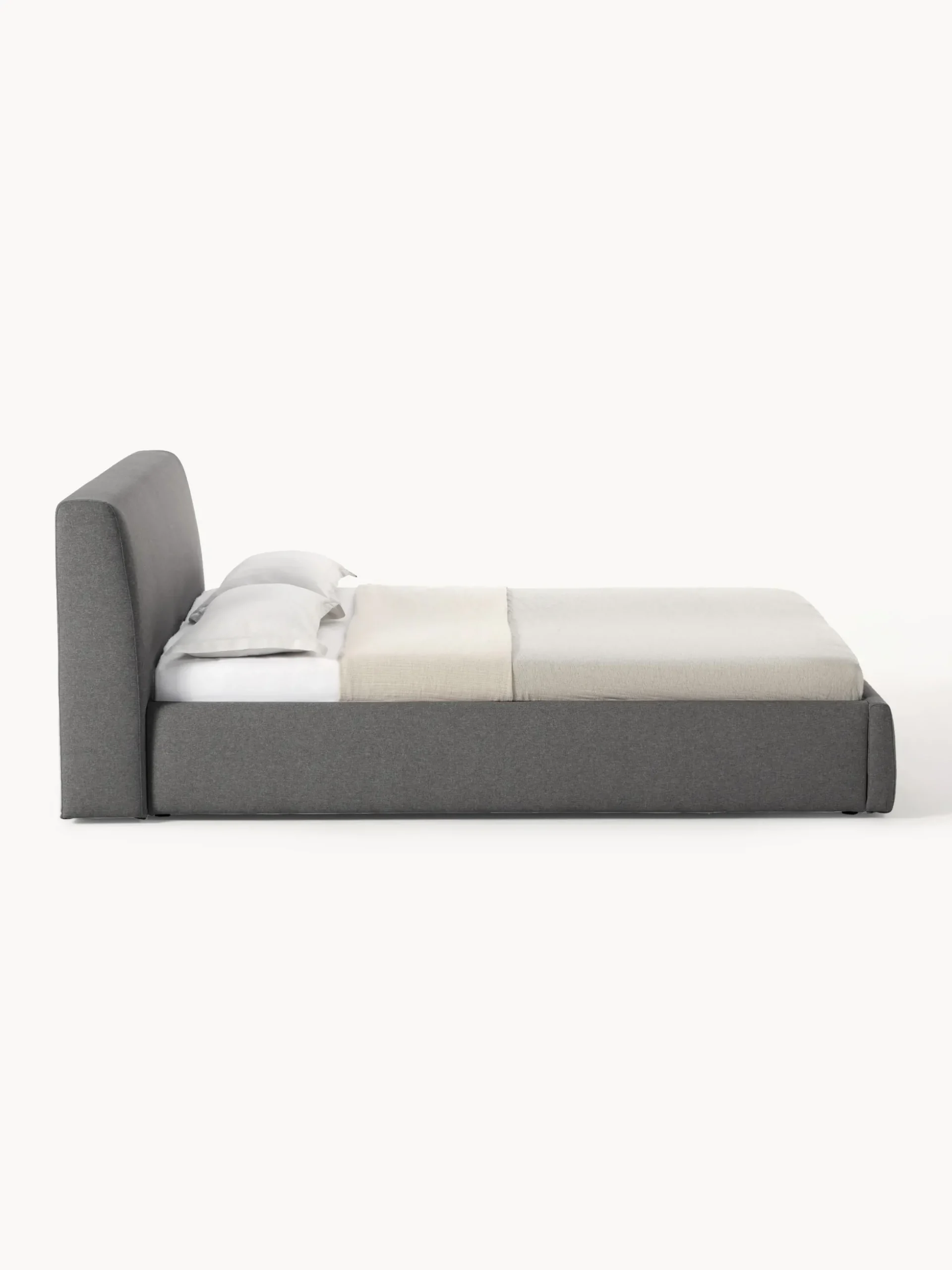 Letto imbottito con contenitore Cloud