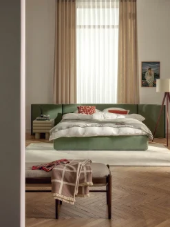 Letto imbottito con testiera ribaltabile Otis