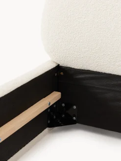 Letto imbottito in bouclé Alba