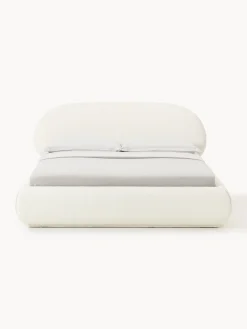 Letto imbottito in bouclé Alba
