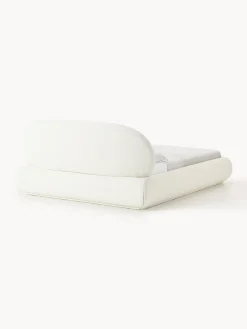 Letto imbottito in bouclé Alba