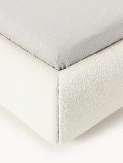 Letto imbottito in bouclé Alba