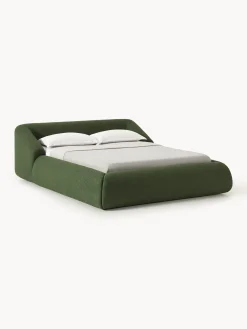 Letto imbottito in bouclé Sofia