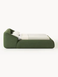 Letto imbottito in bouclé Sofia