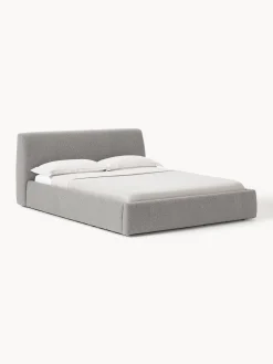 Letto imbottito in bouclé Cloud
