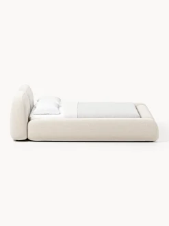Letto imbottito in bouclé Wolke