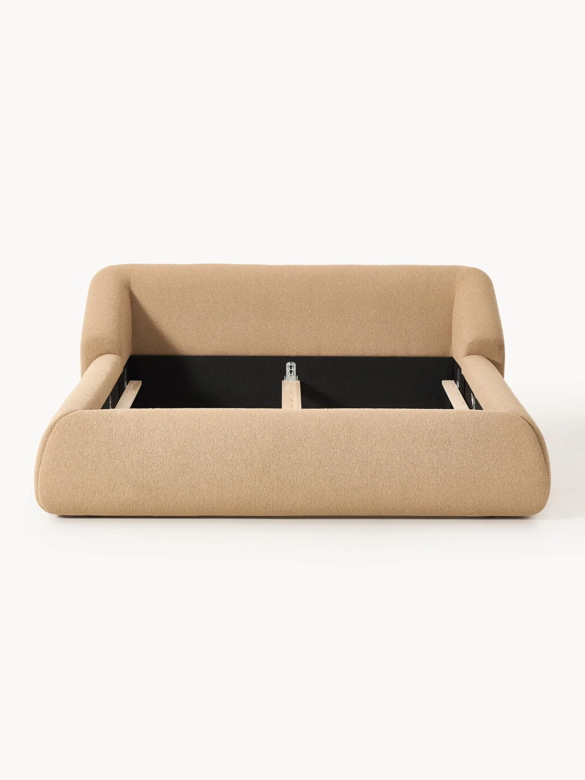 Letto imbottito in bouclé Sofia