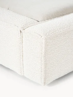 Letto imbottito in bouclé Lennon