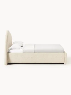 Letto imbottito in bouclé Gary