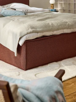 Letto imbottito in bouclé Dream