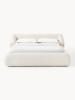 Letto imbottito in bouclé Sofia