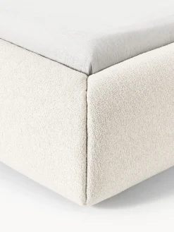 Letto imbottito in bouclé Sofia