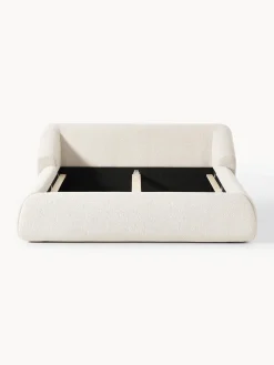 Letto imbottito in bouclé Sofia