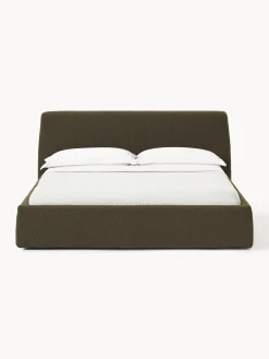 Letto imbottito in bouclé Cloud
