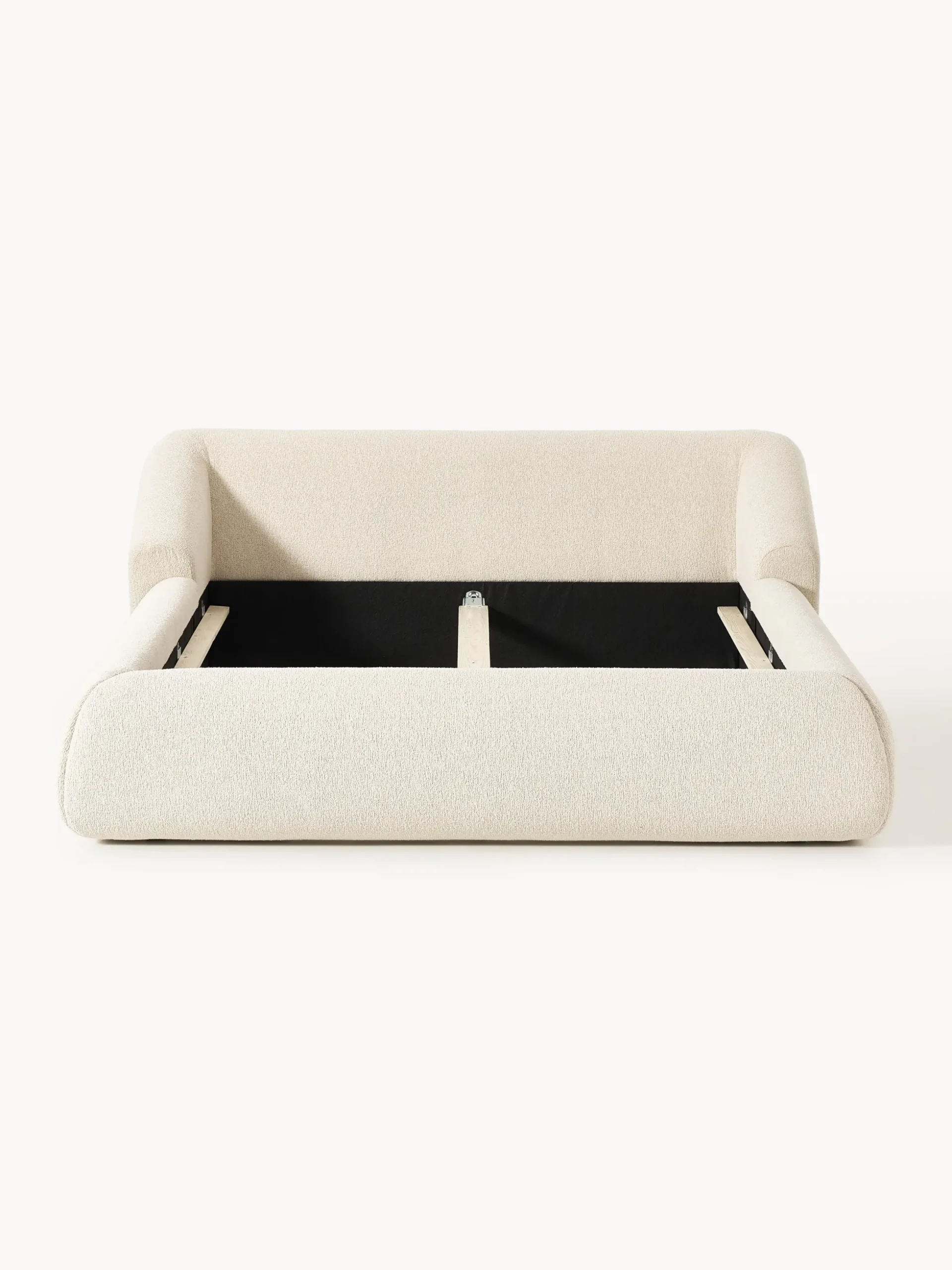 Letto imbottito in bouclé Sofia