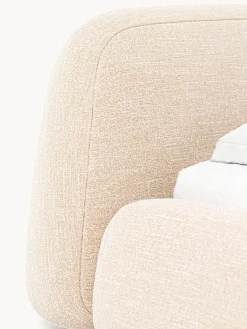 Letto imbottito in bouclé Wolke