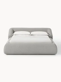 Letto imbottito in bouclé Sofia