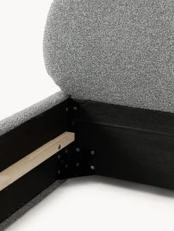 Letto imbottito in bouclé Alba