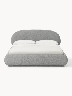 Letto imbottito in bouclé Alba