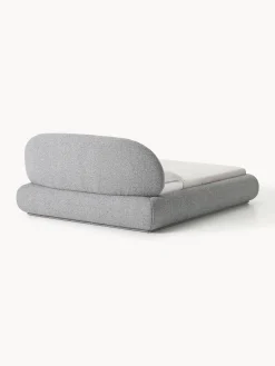 Letto imbottito in bouclé Alba