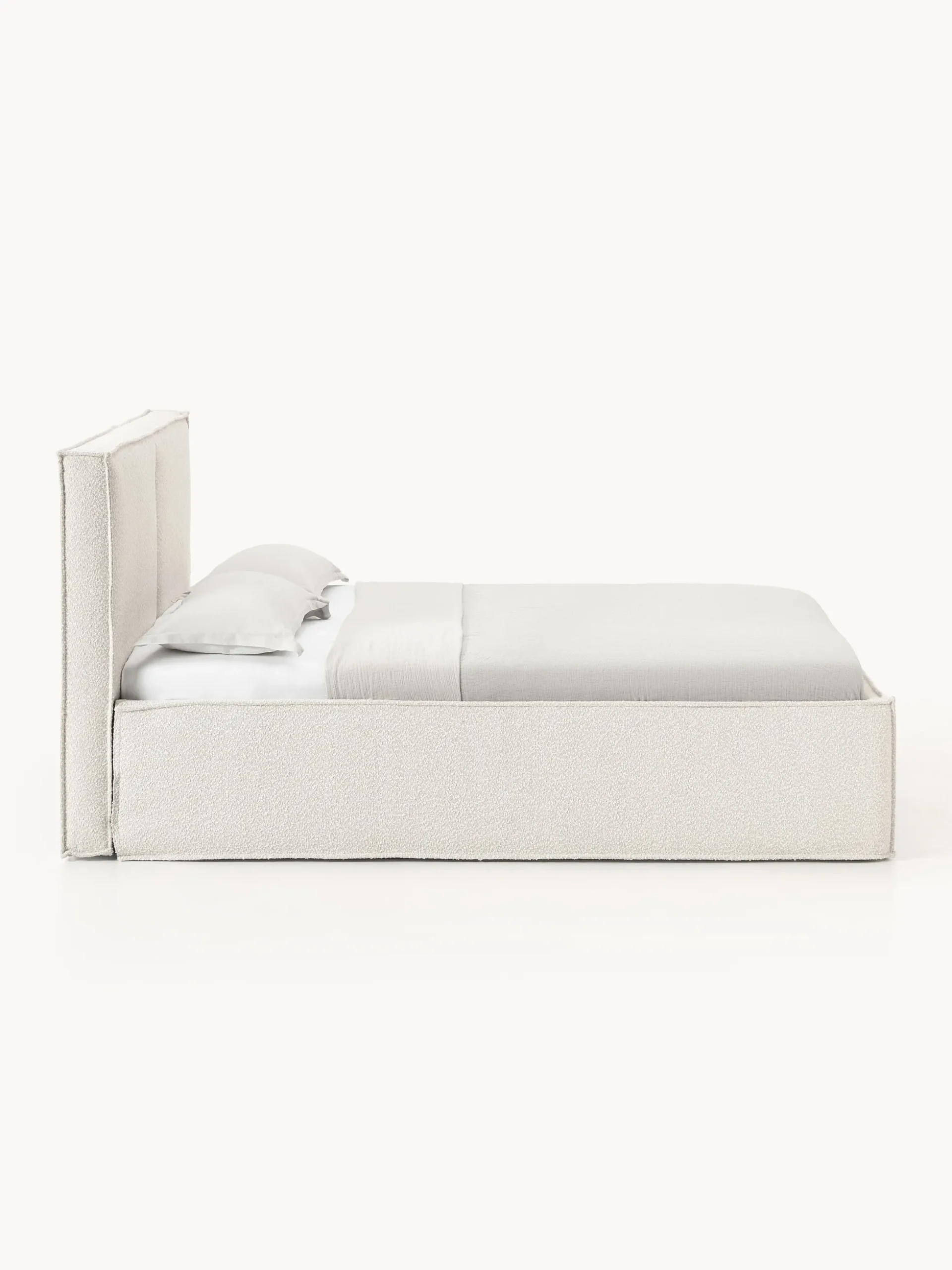 Letto imbottito in bouclé Dream