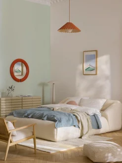 Letto imbottito in teddy Sofia