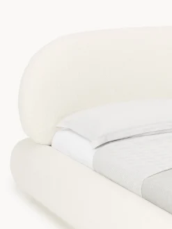 Letto imbottito in teddy Alba