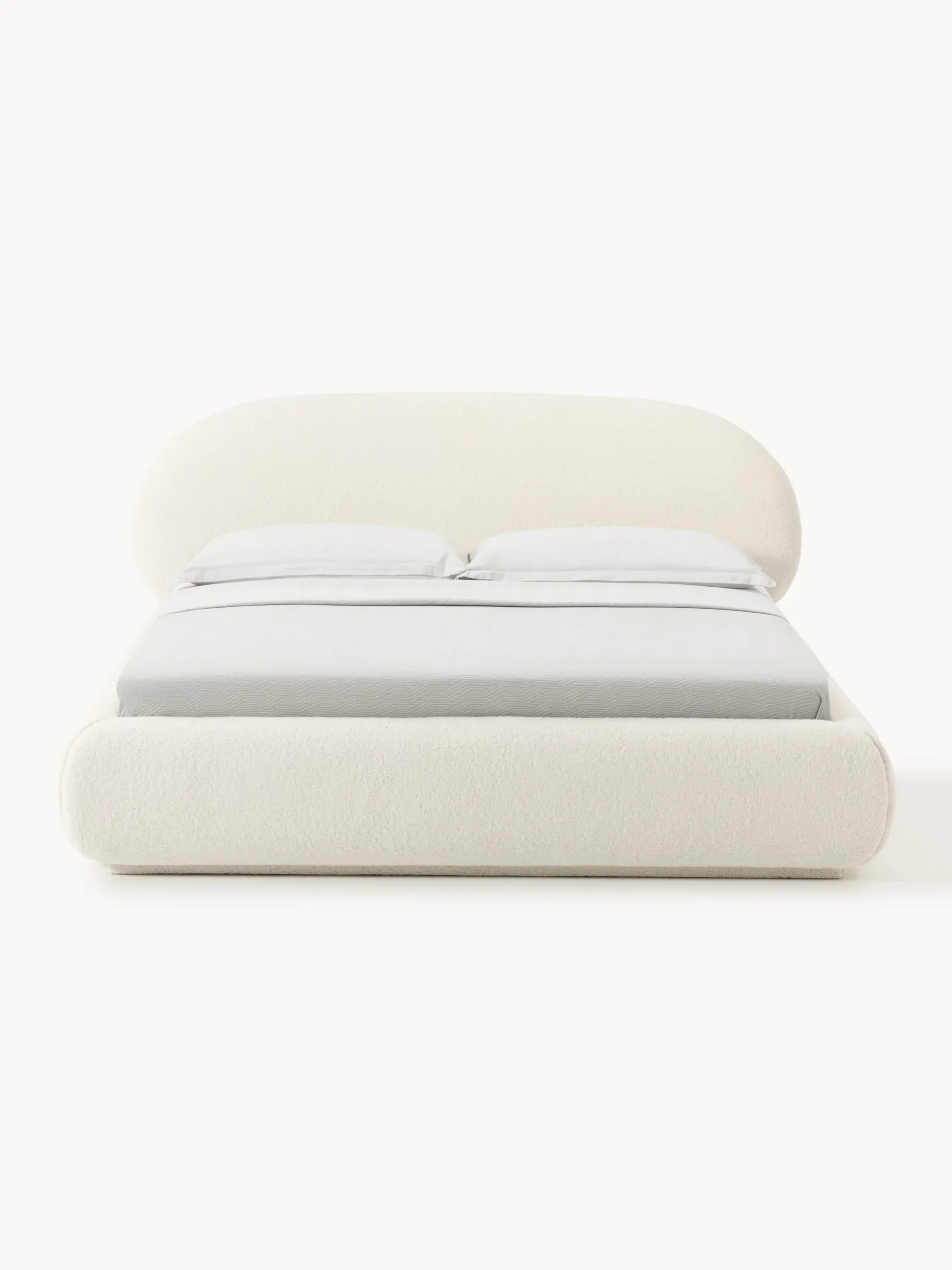Letto imbottito in teddy Alba
