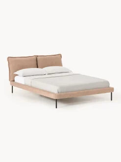 Letto imbottito in teddy-bouclé Amelia
