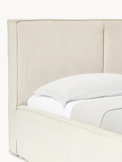 Letto imbottito in velluto a coste Dream