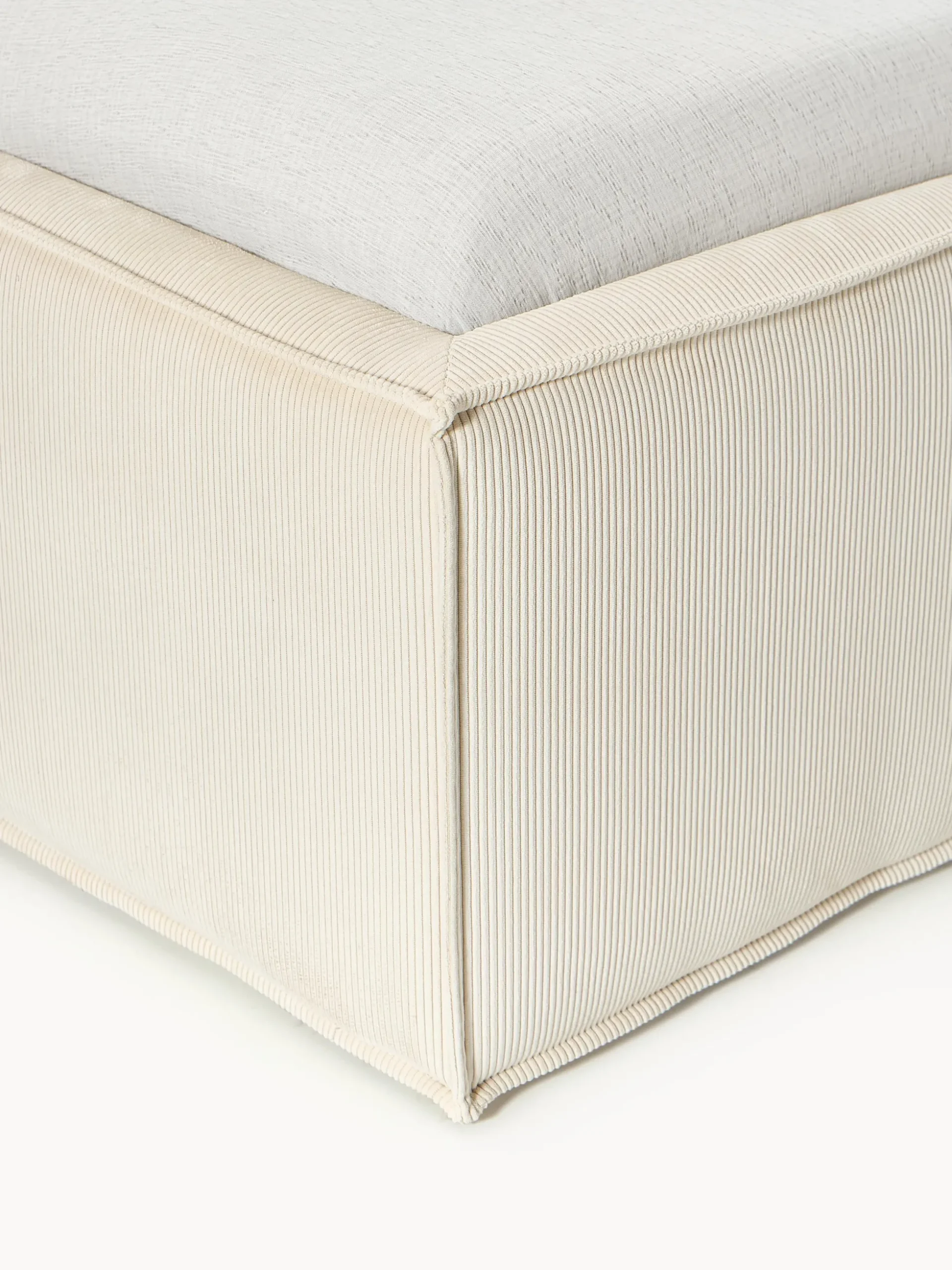 Letto imbottito in velluto a coste Dream