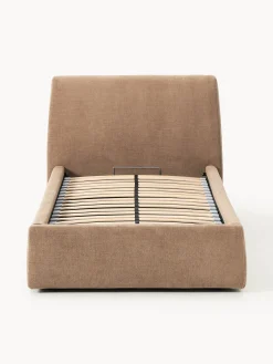 Letto imbottito singolo con contenitore Cloud