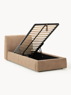 Letto imbottito singolo con contenitore Cloud