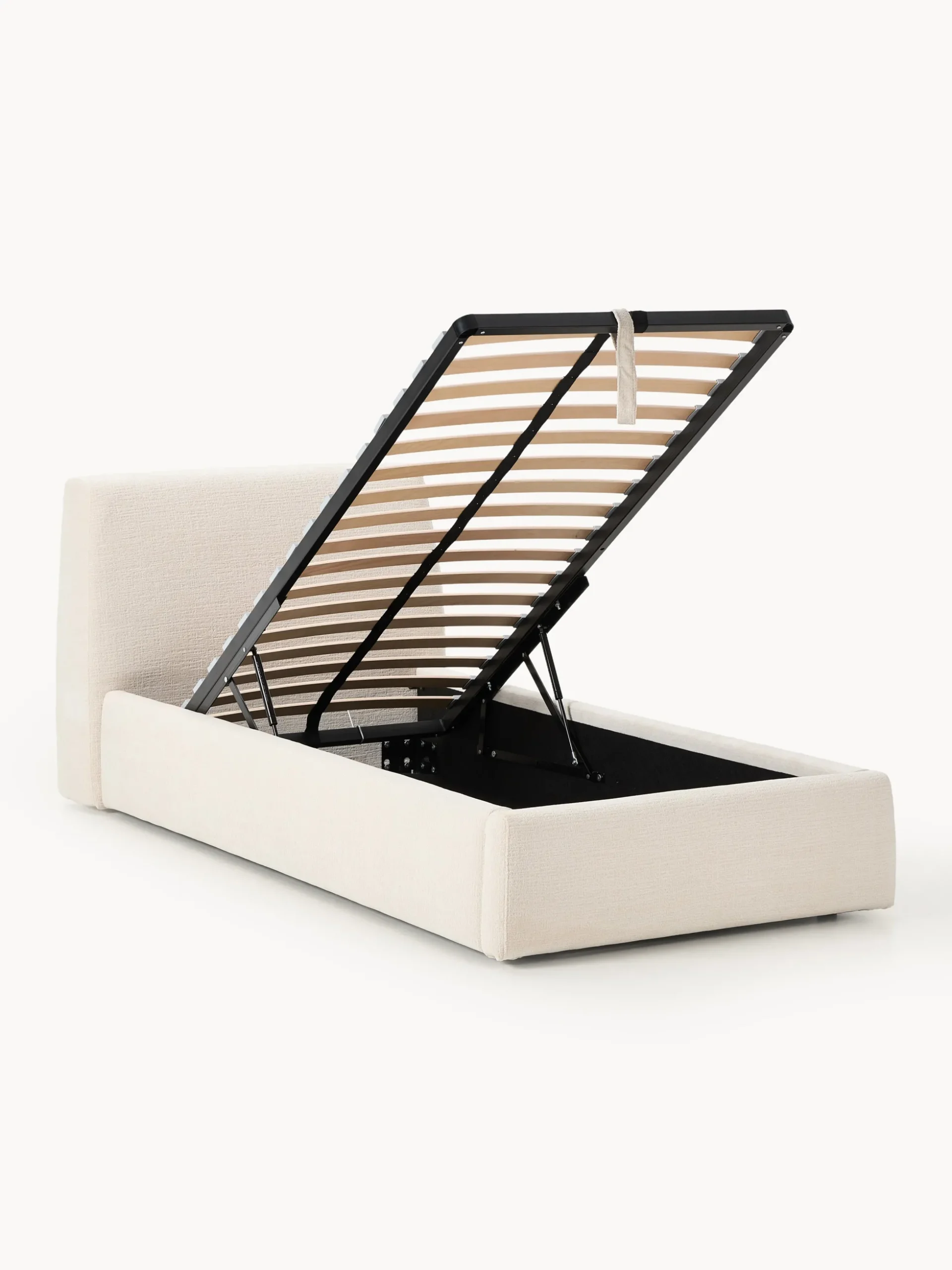 Letto imbottito singolo con contenitore Cloud