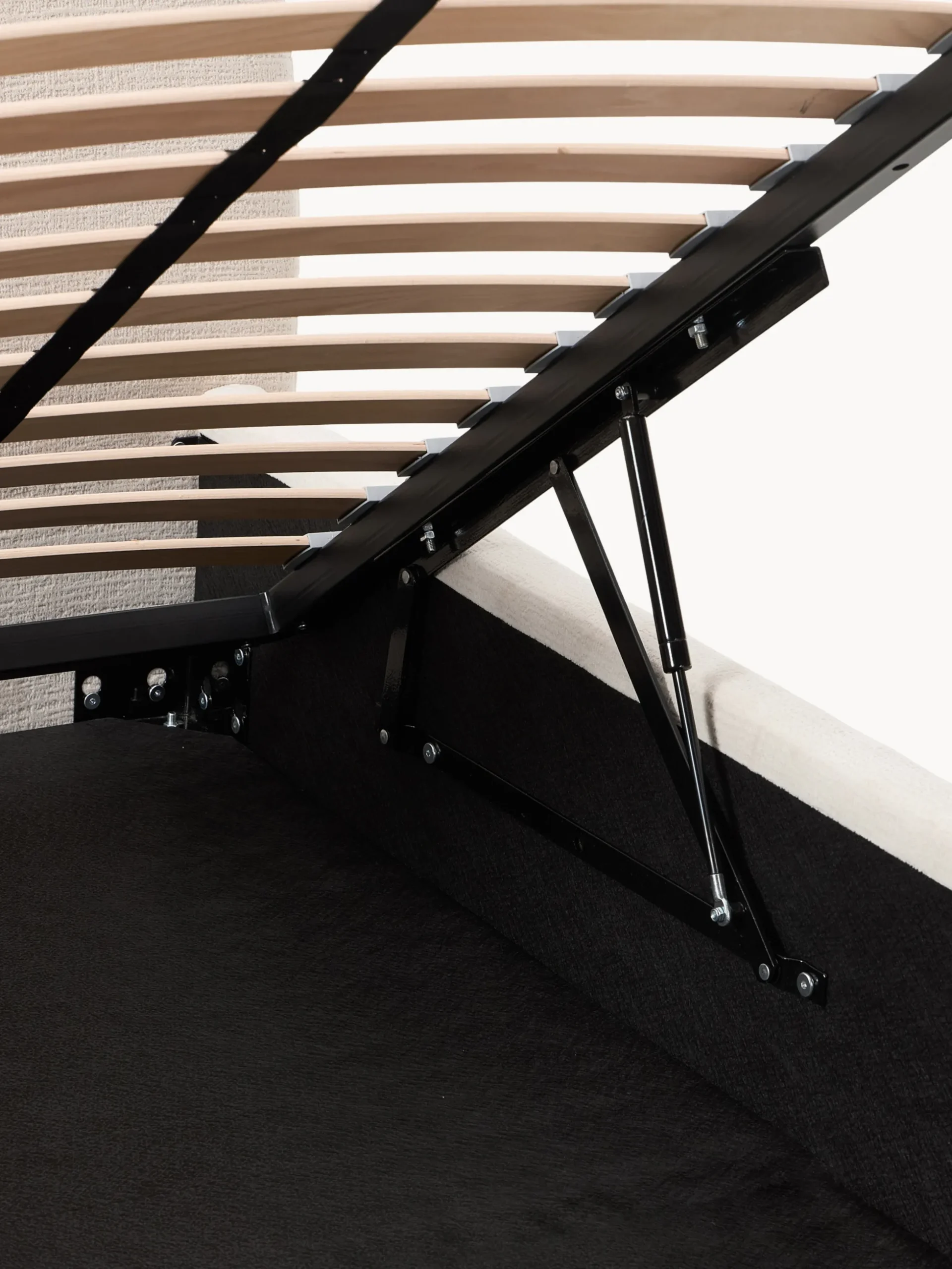 Letto imbottito singolo con contenitore Cloud