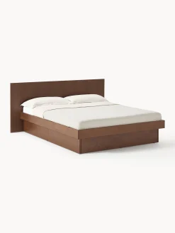 Letto in legno con cassetti e testiera Sato