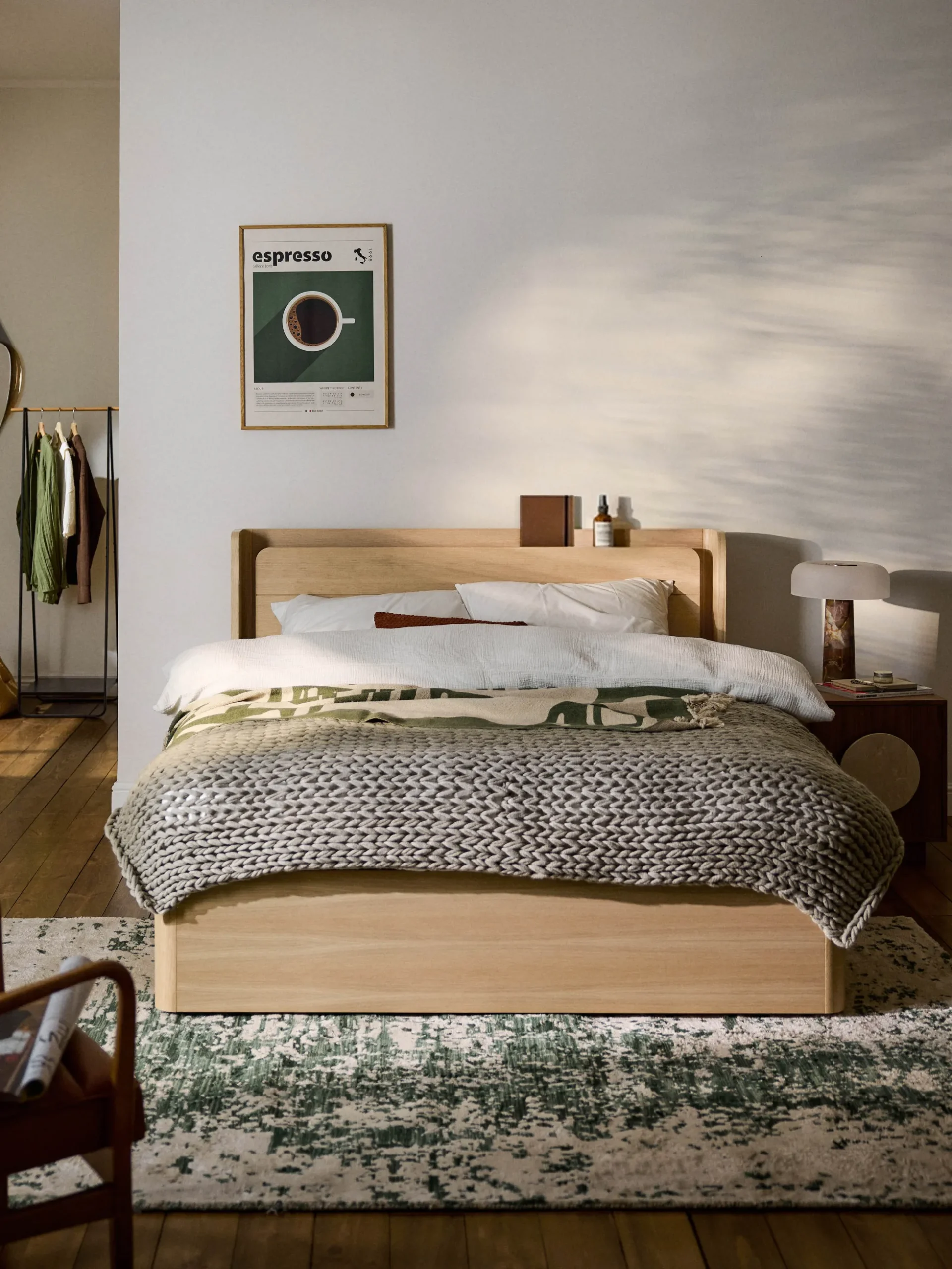 Letto in legno con cassetti Allow