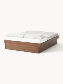Letto in legno con contenitore Sato