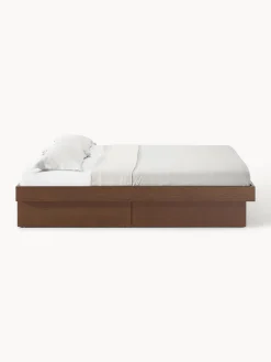 Letto in legno con contenitore Sato