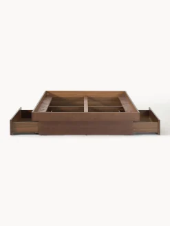 Letto in legno con contenitore Sato