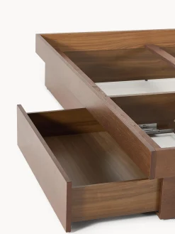 Letto in legno con contenitore Sato