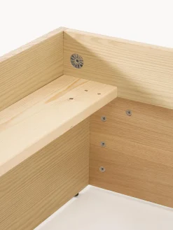 Letto in legno con contenitore Sato