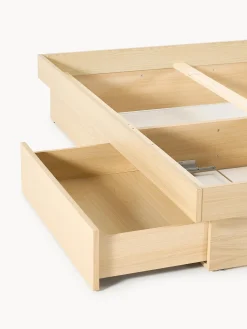 Letto in legno con contenitore Sato