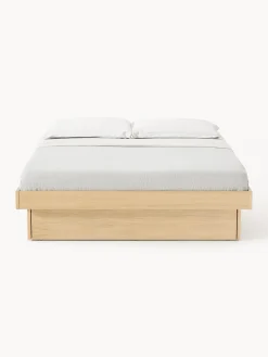 Letto in legno con contenitore Sato